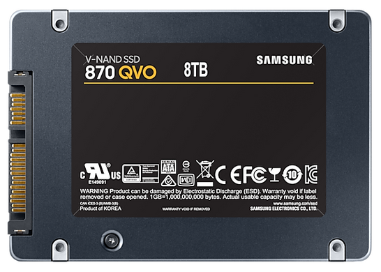 SSD внутренние Samsung 870 QVO 8TB SATAIII 3D NAND QLC (MZ-77Q8T0BW)