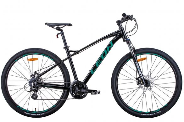 Велосипед 29" Leon TN-90 2021 (черно-бирюзовый)