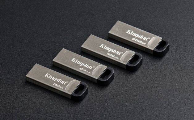 флеш-драйв Kingston DT Kyson 128GB USB 3.2 Silver/Black