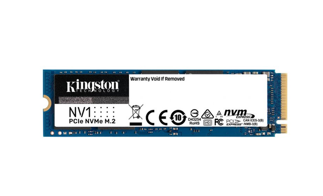 SSD внутренние Kingston M.2 1TB NV1 NVMe PCIe 3.0 4x 2280 (SNVS / 1000G)