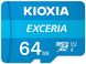 Карта пам'яті Kioxia Exceria microSDXC UHS-I 64GB class10+SD (LMEX1L064GG2) фото 1