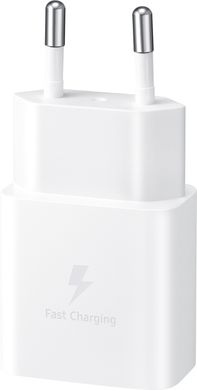 Мережевий зарядний пристрій Samsung 15W Power Adapter Type-C+Cable White (EP-T1510XWEGRU)