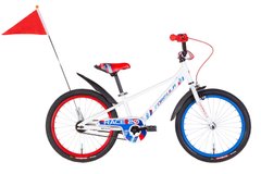 Велосипед 20" Formula RACE 2022 (білий з червоним і синім)