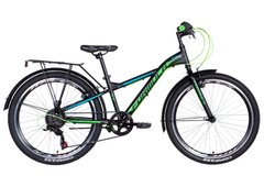 Велосипед 24" Formula MASK 2021 (чорно-зелений с бірюзовым (м))
