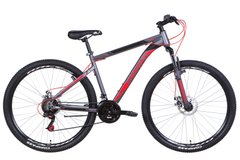 Велосипед 29" Discovery TREK DD 2021 (графітно-чорний з червоним (м))