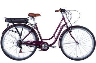 Велосипед з електроприводом 28" ST Dorozhnik eRETRO Vbr FR рама-19" 36B 13А*г 500Вт малиновий 2026