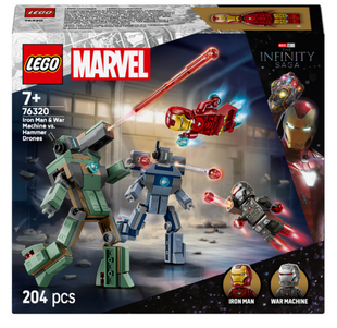 Конструктор LEGO Super Heroes Железный человек и Боевая Машина против Хаммер Дронов
