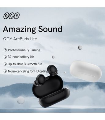 Навушники QCY Arc Buds Lite T27 Moon White