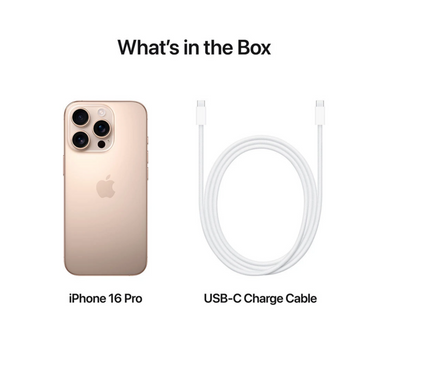 Смартфон APPLE iPhone 16 Pro 256GB Desert Titanium (MYNK3SX/A)