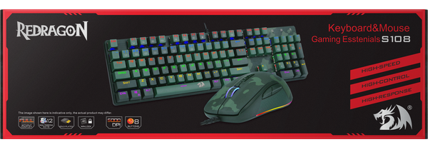 IT/наб Redragon (78310) S108 мех.клавіатура RGB + миша