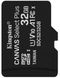 Карта памяти Kingston microSDHC 32GB Canvas Select+ A1 (W100/R85) + SD адаптер фото 2