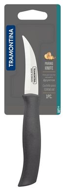 Нож шкуросъемный Tramontina Soft Plus Grey, 76 мм