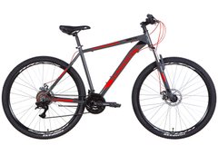 Велосипед AL 29" Discovery BASTION AM DD рама- 2022 (сіро-червоний (м))