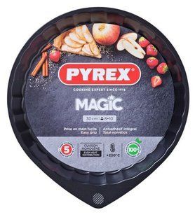Форма Pyrex MAGIC мет.форма кругл д/пирога 30см хв.борт (MG30BN6)