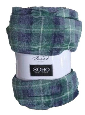 Плед Soho 150x200 см Checkered Green