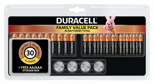 Батарейка DURACELL LR06 + LR03 + CR2032 1x30 шт