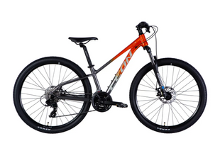 Велосипед AL 27,5" Leon XC 105 DD CS рама-13" помаранчевий зі сріблястим 2025