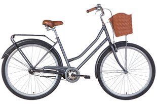 Електровелосипед 28" Dorozhnik TOPAZ рама-19,5" 350 Вт 36 В передній 10Ач батарея в сумці, 2022 (сріблясто-бежевий) (м))