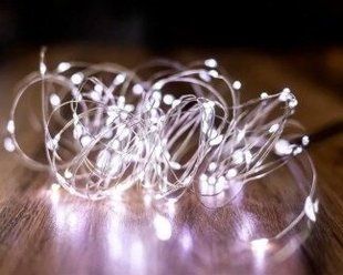 Гірлянда Bpny вологозахищена з адаптером, білий колір 100 LED, 11 м