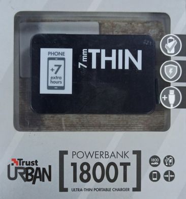 Портативна батарея Trust URBAN REVOLT Power Bank 1800T