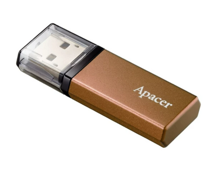 Флеш-память USB Apacer AH25C 128GB Bronze Brown USB 3.2 (AP128GAH25CJ-1)