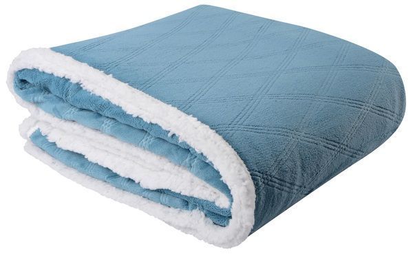 Ковдра флісова Soho 200х220 см Plush hugs Silver blue