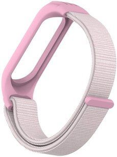 Ремешок TPU Nylon Xiaomi Mi Band 5 Pearl powder