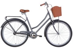 Електровелосипед 28" Dorozhnik TOPAZ рама-19,5" 350 Вт 36 В передній 10Ач батарея в сумці, 2022 (темно-сірий) (м))