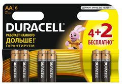 Батарейка Duracell LR06 MN1500 1x(4+2) шт.