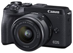 Цифровая камера Canon EOS M6 Mark II Kit M15-45 IS STM + EVF Black
