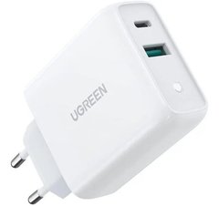 Зарядное устройство для UGREEN CD170 38W USB/Type-C белый
