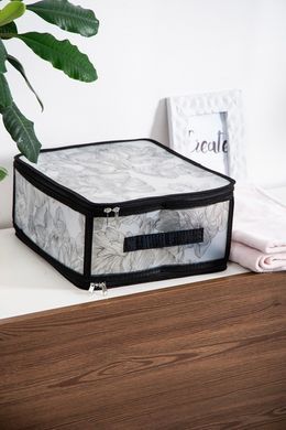 Кошик Idea Home DB-24 Anthracite Flowers 30x28x15 см