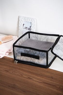 Кошик Idea Home DB-24 Anthracite Flowers 30x28x15 см