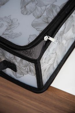 Кошик Idea Home DB-24 Anthracite Flowers 30x28x15 см