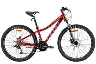 Велосипед 26" Leon SUPER JUNIOR AM DD 2022 (червоний з сірим)