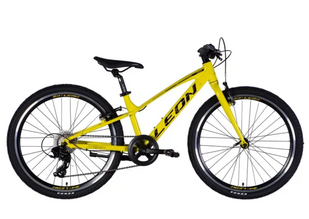 Велосипед AL 24" Leon JUNIOR AM Vbr CS рама-12" жовтий з чорним 2025
