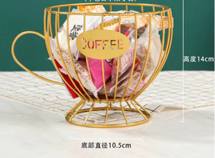 Ваза для фруктов Viva Lacy Cup Gold
