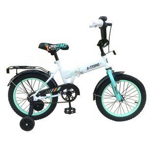 Велосипед 16" X-Treme SPLIT 1628 Сталь., цвет бело-зеленый