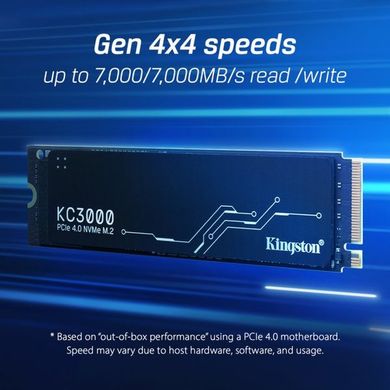 SSD накопитель Kingston 512GB M.2 KC3000 NVMe 2280 (SKC3000S/512G)