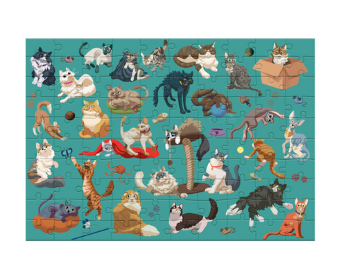 Пазл DoDo Смешные коты 100 элементов