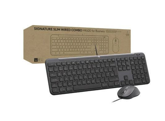 Комплект LOGITECH Signature Slim MK620 Wired Combo for Business Graphite (920-013349)
