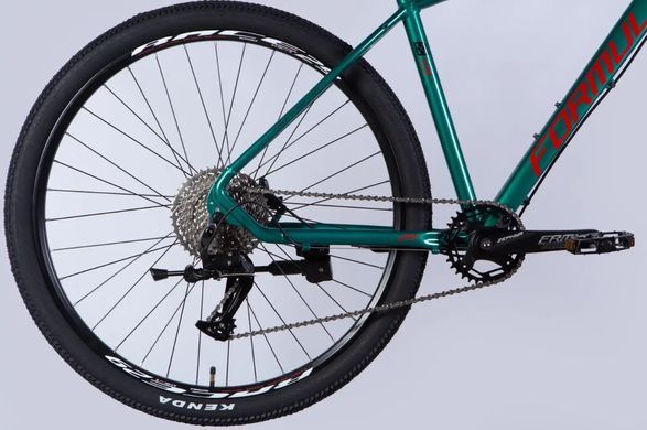 Велосипед AL 29" Formula ZEPHYR 1.0 HDD рама-19" темно-сріблястий з зеленим 2026