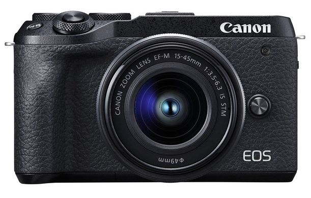 Цифрова камера Canon EOS M6 Mark II Kit M15-45 IS STM + EVF Black