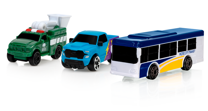 Іграшковий набір Micro Machine Міський транспорт (3 шт.)