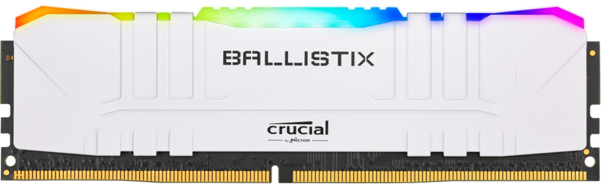 Оперативна пам'ять Crucial Ballistix DDR4 8GB 3200Mhz (BL8G32C16U4WL) White RGB