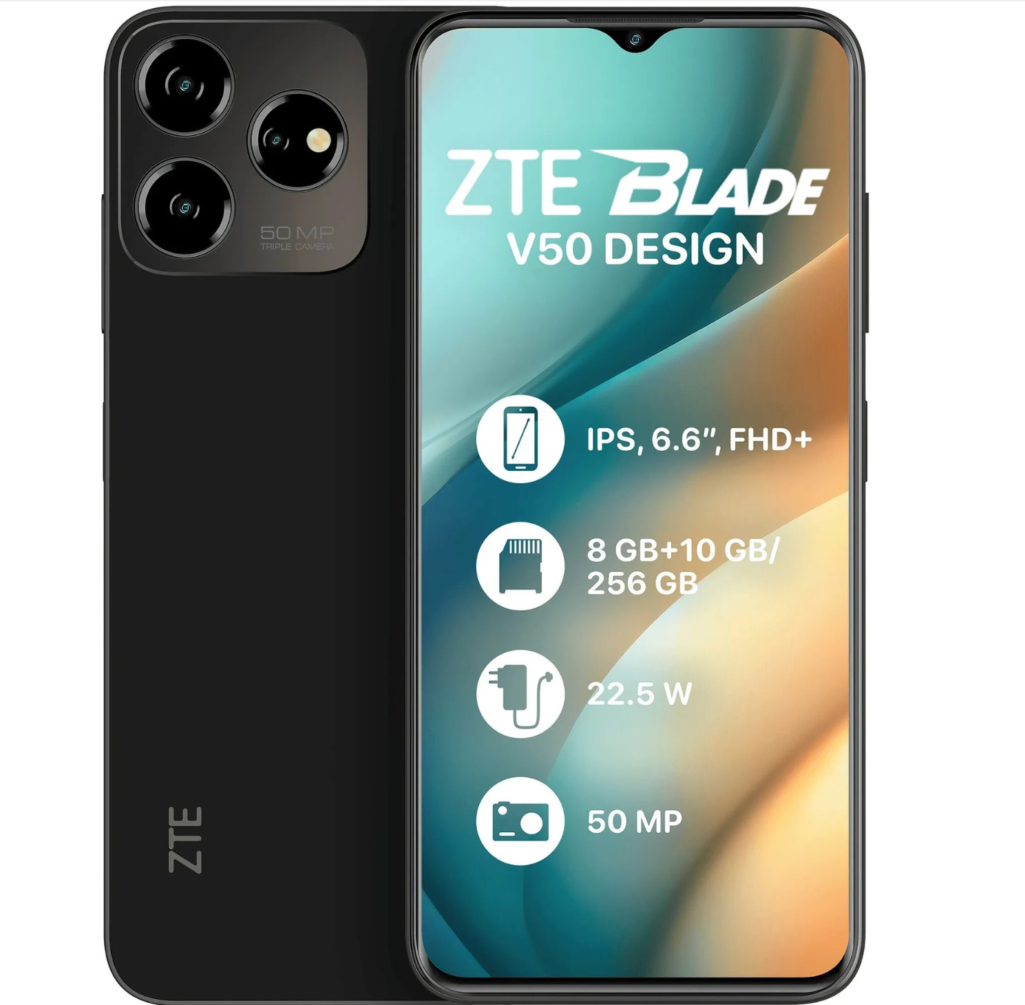 ᐉ Смартфон Zte Blade V50 Design 8/256GB Black по цене 5 399грн.: Купить  Смартфоны 1011474 недорого в Украине