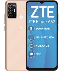 Смартфон Zte Blade A52 4/64 GB Gold