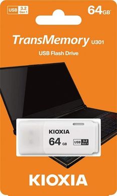 Флеш-накопичувач USB3.2 64GB Kioxia TransMemory U301 White
