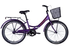 Велосипед ST 24" Formula SMART з багажником задн St з кошиком Pl з крилом St 2024 (фіолетовий (м))