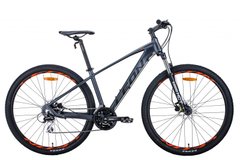 Велосипед 29" Leon TN-80 2021 (графітовий з чорним і помаранчевим (м))
